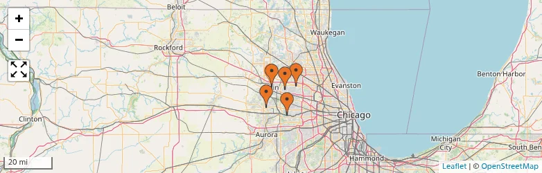 Related schools map