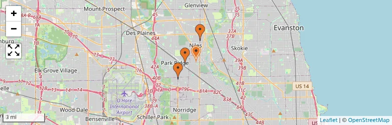 Related schools map