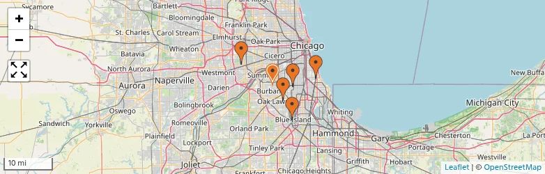 Related schools map