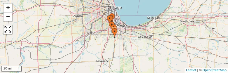 Related schools map