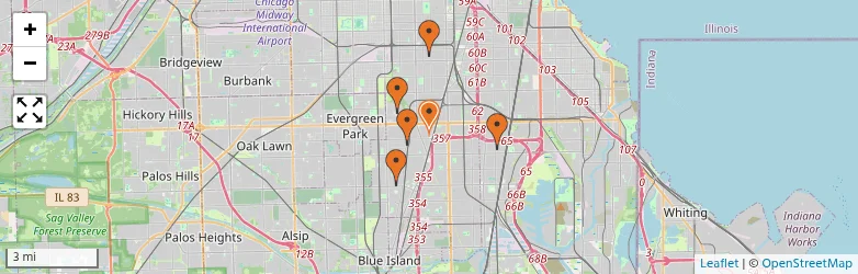Related schools map