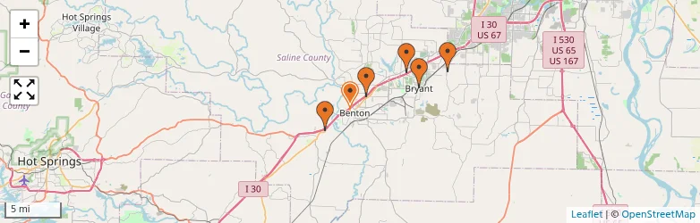 Related schools map