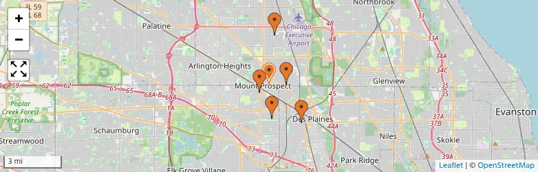 Related schools map