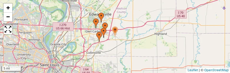 Related schools map