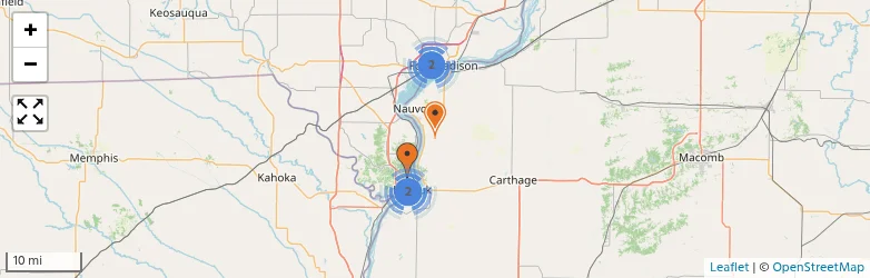 Related schools map
