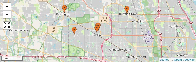 Related schools map