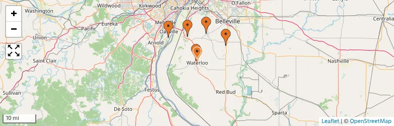 Related schools map