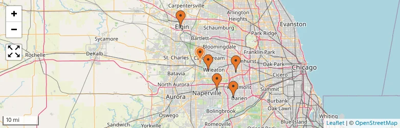 Related schools map