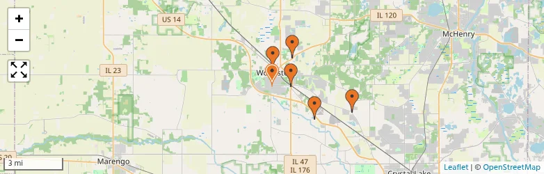 Related schools map