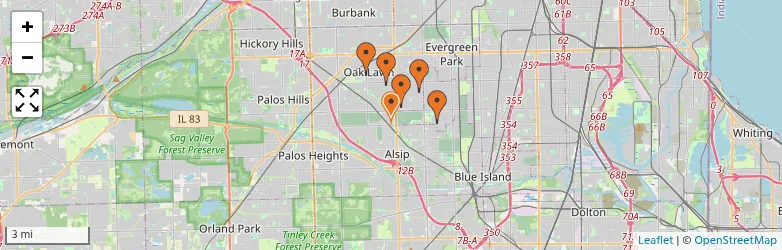 Related schools map