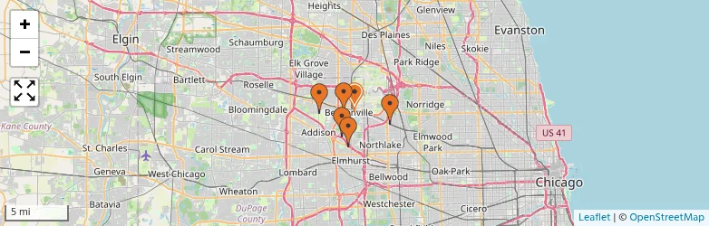 Related schools map