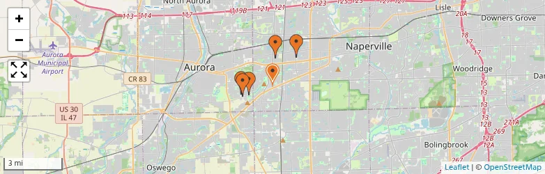 Related schools map