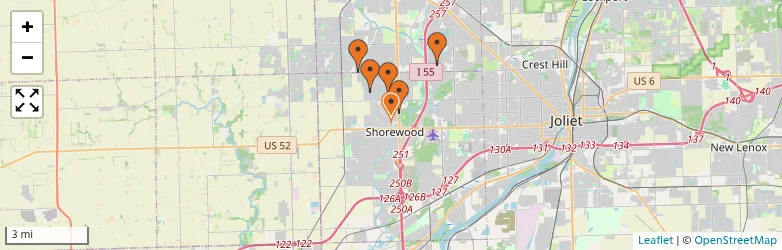 Related schools map
