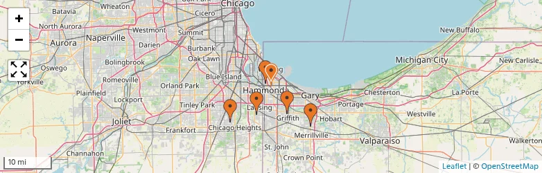 Related schools map