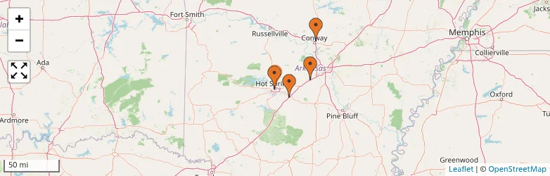 Related schools map