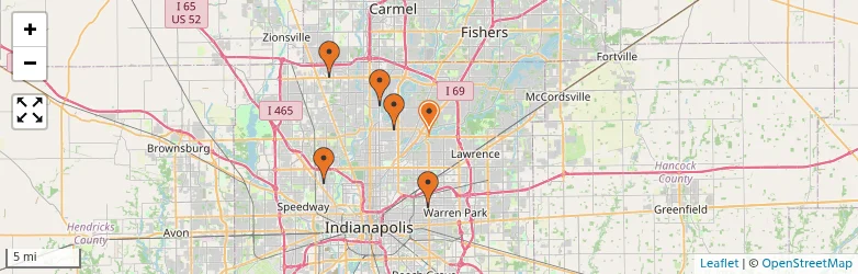 Related schools map