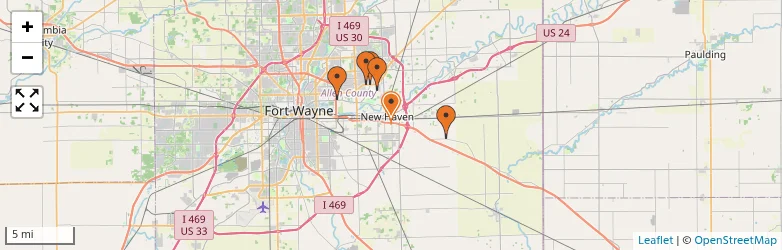 Related schools map