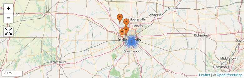 Related schools map