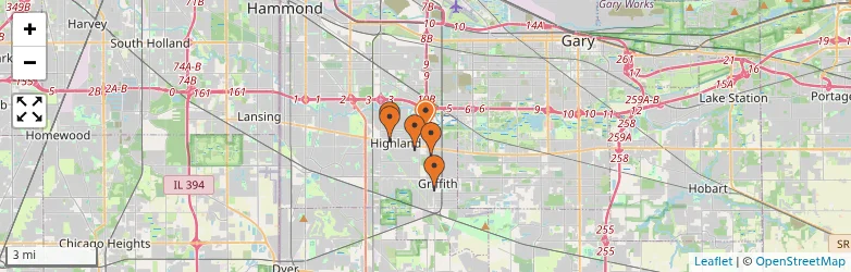 Related schools map