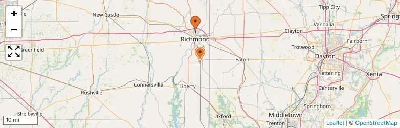 Related schools map