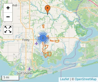 Area schools map