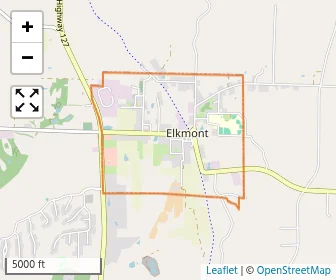 Area schools map