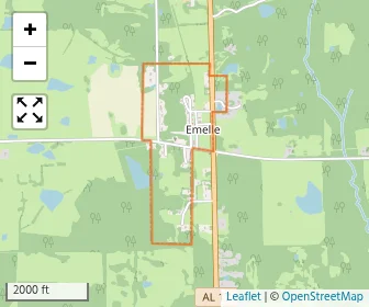 Area schools map