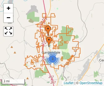 Area schools map