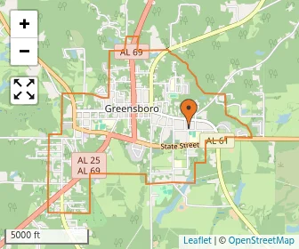 Area schools map