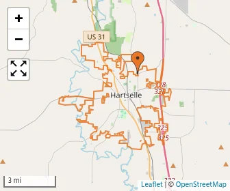 Area schools map