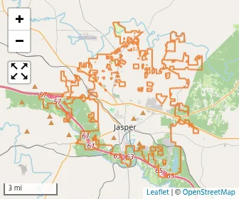 Area schools map