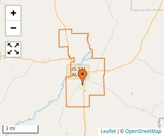 Area schools map