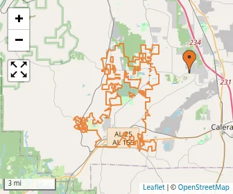 Area schools map