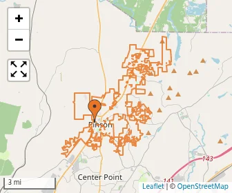 Area schools map