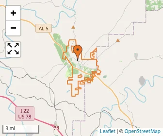 Area schools map