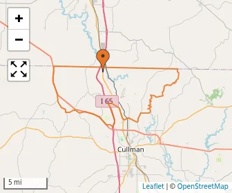 Area schools map