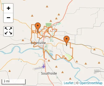 Area schools map