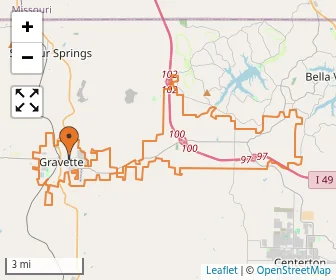 Area schools map