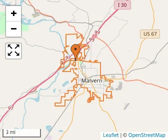 Area schools map