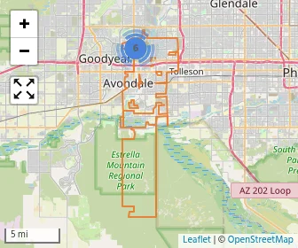 Area schools map