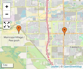 Area schools map
