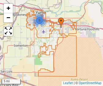 Area schools map