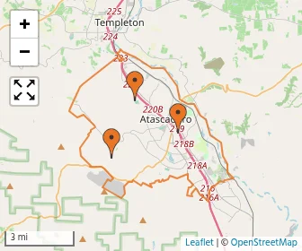 Area schools map