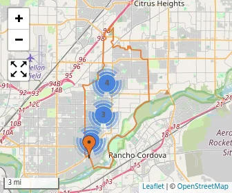 Area schools map