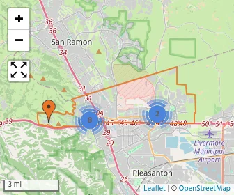 Area schools map