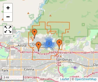 Area schools map
