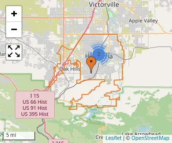 Area schools map