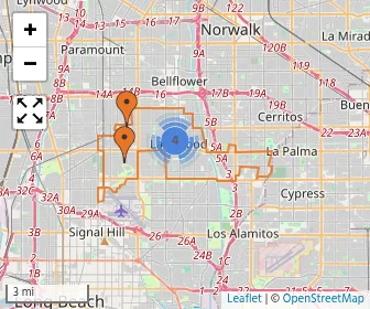 Area schools map