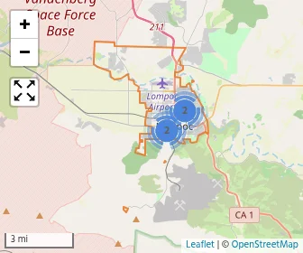 Area schools map