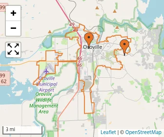 Area schools map